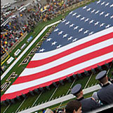 Army Football's Military Appreciation Day. Come see the Super Flag during half time